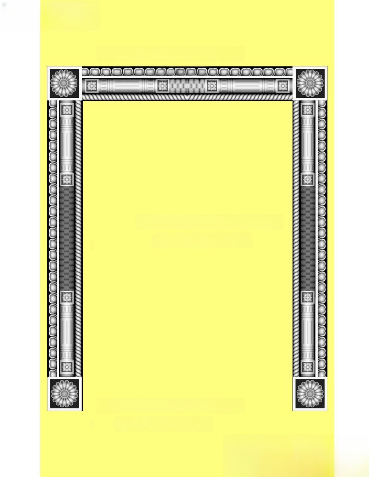 MD - MIX-20 Classic Architectural Frame Border 3D Relief Model